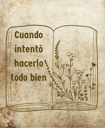Cuando intentó hacerlo todo bien pertenece a una colección de cuentos para cuando el alma está cansada y solo necesitas un lugar donde parar.